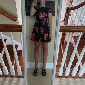 Homecoming B. Darlin A Line Floral Rose Dress